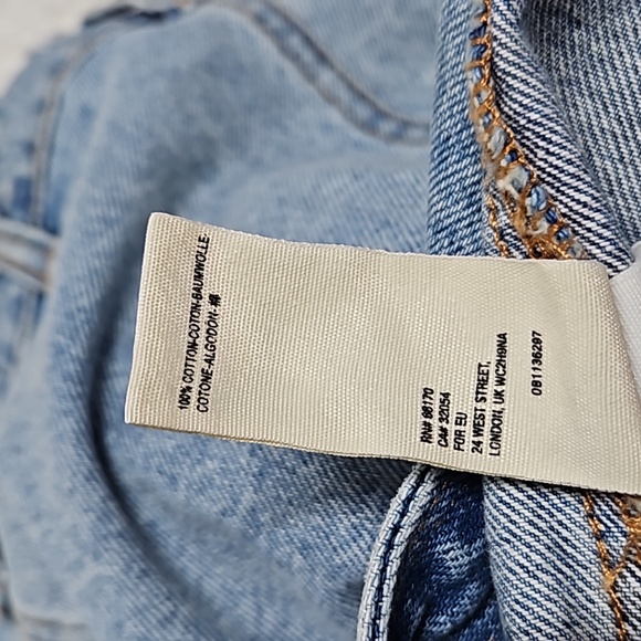 NWT Size 24 Free People Parker Denim Wrap Skirt Mini Skirt Surf's Up - Picture 12 of 12